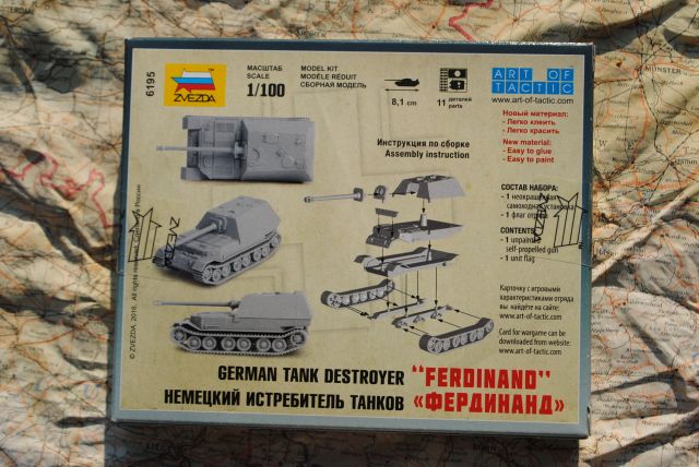 Zvezda 6195 FERDINAND TANK German Tank Destroyer